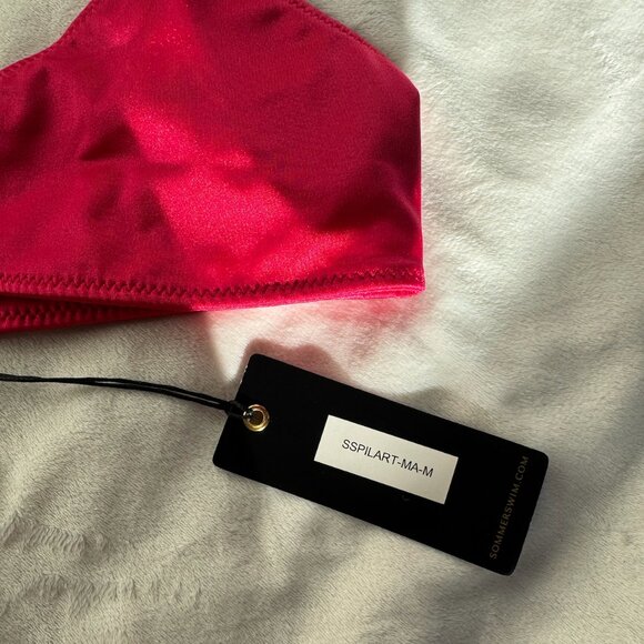 SOMMER SWIM - Magenta - Bralette Bikini Top - Picture 4 of 6